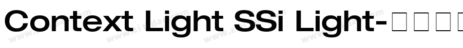 Context Light SSi Light字体转换